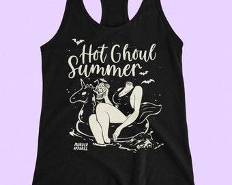 Hot Ghoul Summer Goth Racerback Linne