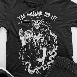 My Favorite Murder MFM Shirt // Le mari l’a fait Killer T-Shirt pour Murderinos // True Crime Addicts