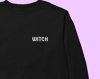 Witch Embroidered Sweatshirtt