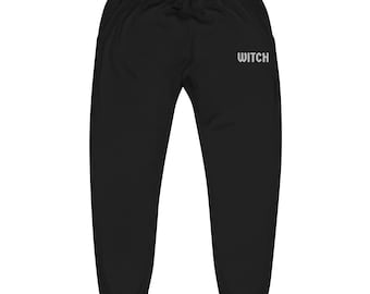 Witch Embroidered Sweatpants