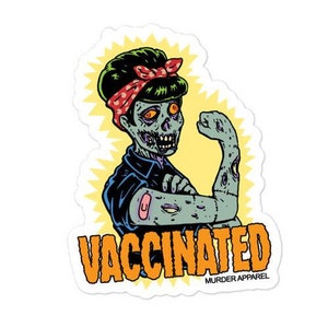 Geimpfter Zombie Rosie The Riveter Sticker