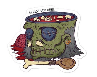 Zombie Brain Cereal Sticker