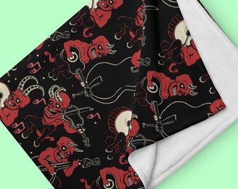 Satan's Music Throw Blanket