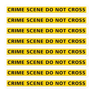 Crime Scene Sticker Sheet