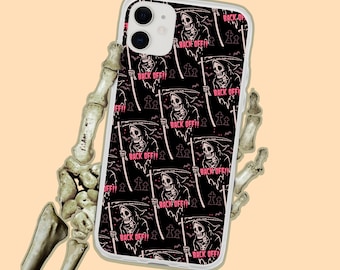 Grim Reaper Back Off Gothic iPhone Case