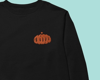 Kürbis Halloween Besticktes Sweatshirt