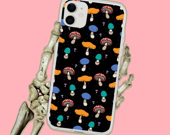 Psychedelic Forest Mushrooms iPhone Case