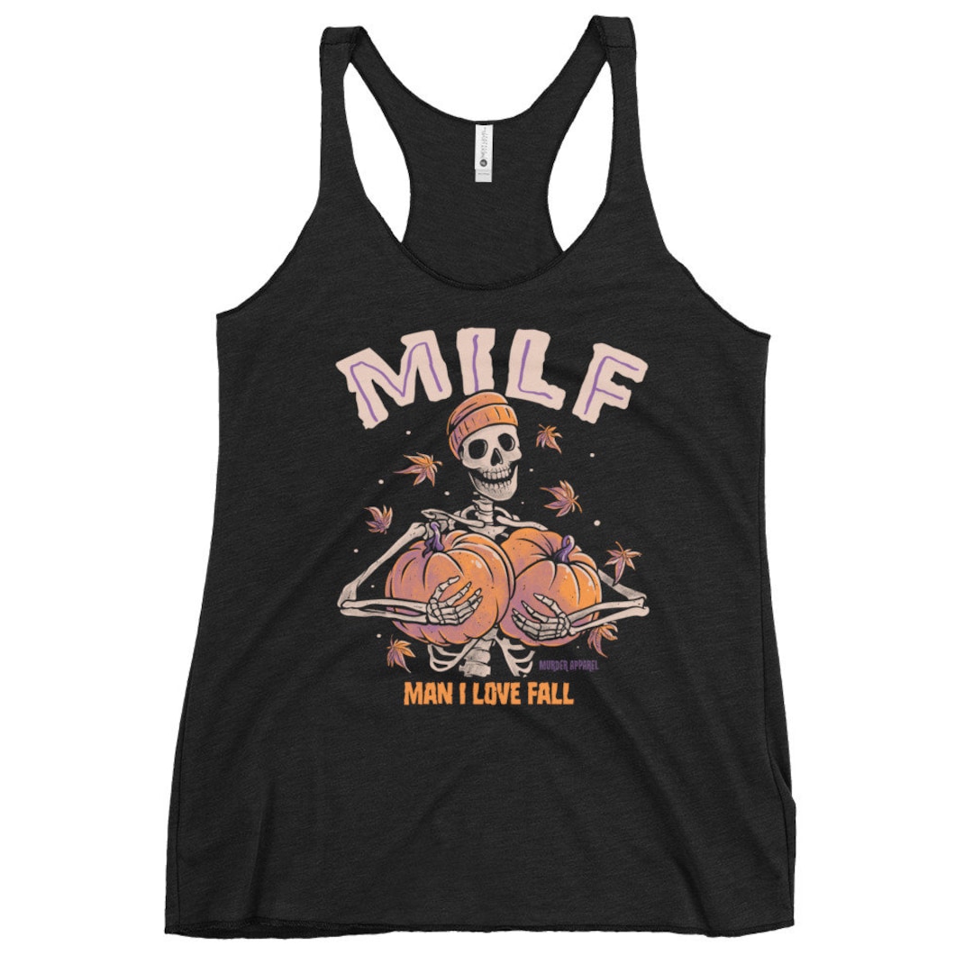I Love Milfs Tank Top - Rotes Herz Design