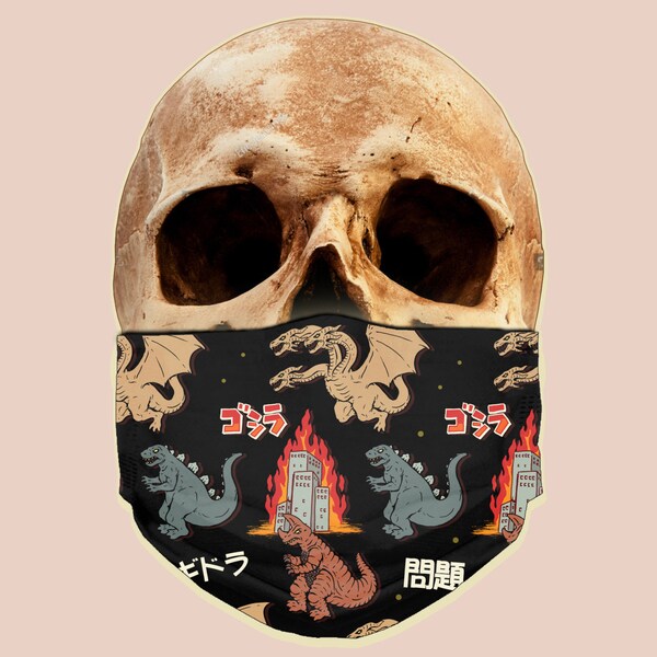 Custom Godzilla Mask Godzilla Face Mask - Etsy