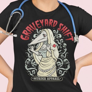 Plague Nurse Graveyard Shirt T-Shirt