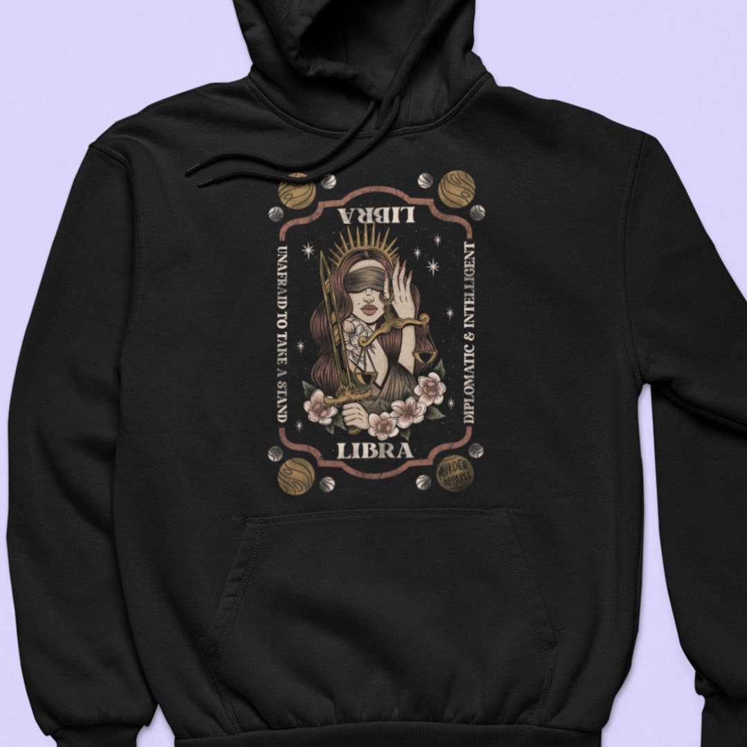 Libra Zodiac Hoodie - Etsy