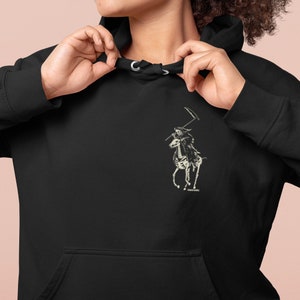 Goth Polo Grim Reaper Hoodie / Goth Death Hoodie