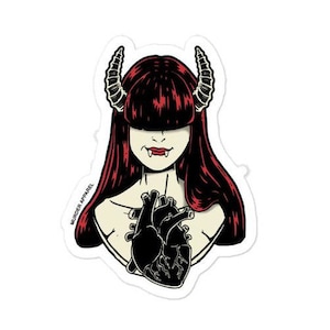 Satanic Girl Sticker