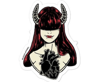 Satanic Girl Sticker