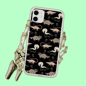 Garbage Cats - Possum Raccoon Skunk iPhone Case