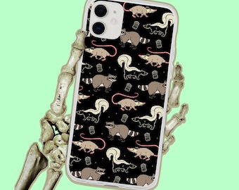 Garbage Cats - Possum Raccoon Skunk iPhone Case