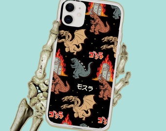 Godzilla And Friends Japanese Monsters iPhone Case