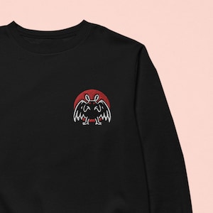 Mothman Cryptid Sudadera bordada