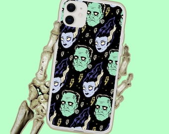 Frankenstein And Bride Monster iPhone Case