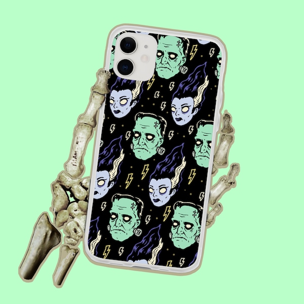 Frankenstein And Bride Monster iPhone Case