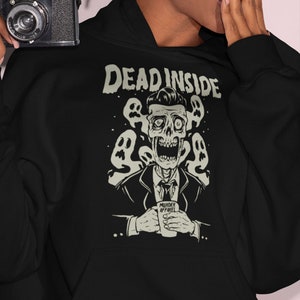 Dead Inside Introvert Goth Hoodie