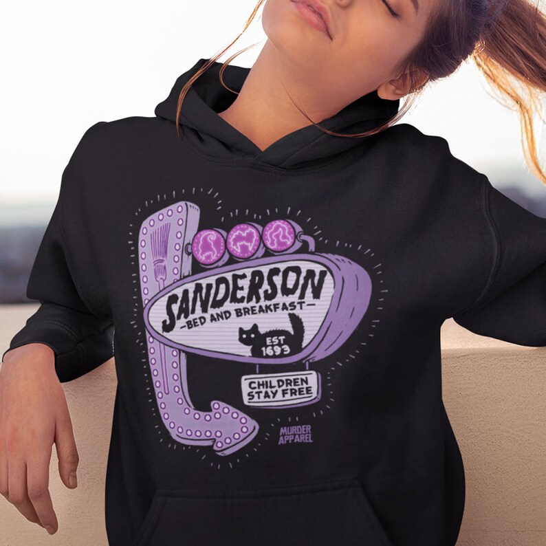 Hocus Pocus Sanderson Hotel Witchy Hoodie afbeelding 1