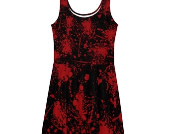 Bloody True Crime Skater Dress