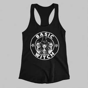 Basic Witch Halloween Goth Racerback Tank
