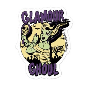 Glamour Goule Halloween Sticker