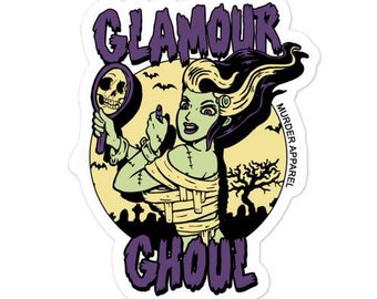 Glamour Ghoul Halloween Pegatina