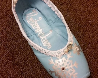 Snowflake (Decorated Pointe Shoes)