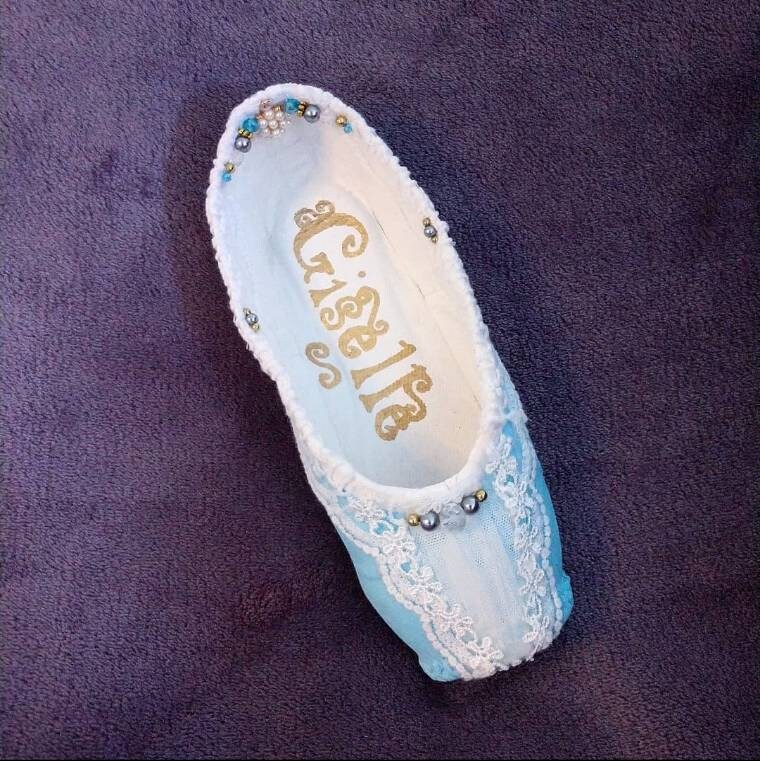 美品IENA別注porselli GLITTER BALLET SHOSE底張済 Giselle (decorated Pointe Shoe) - Etsy