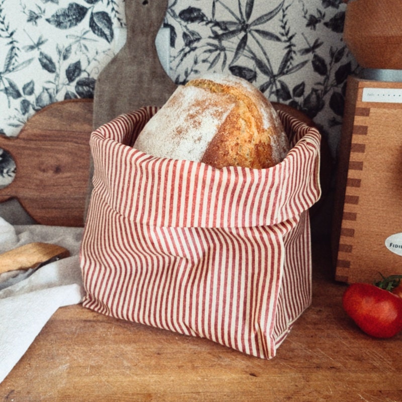 Cotton Bags for Homemade Bread Storage (2 Sizes, 6 Pack)