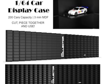 Modular 1/64 Car Display Case Files | 200 Diecast Cars Capacity | Laser Cut Project | Cnc Files | DXF SVG PDF