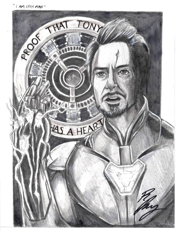 8x10 I Am Iron Man Inspired Print Etsy