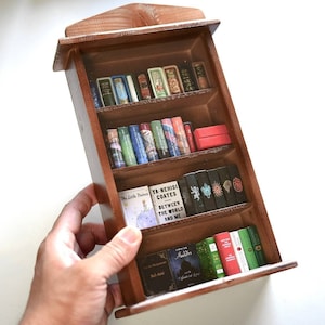 Acrylic dollhouse bookcase best sale