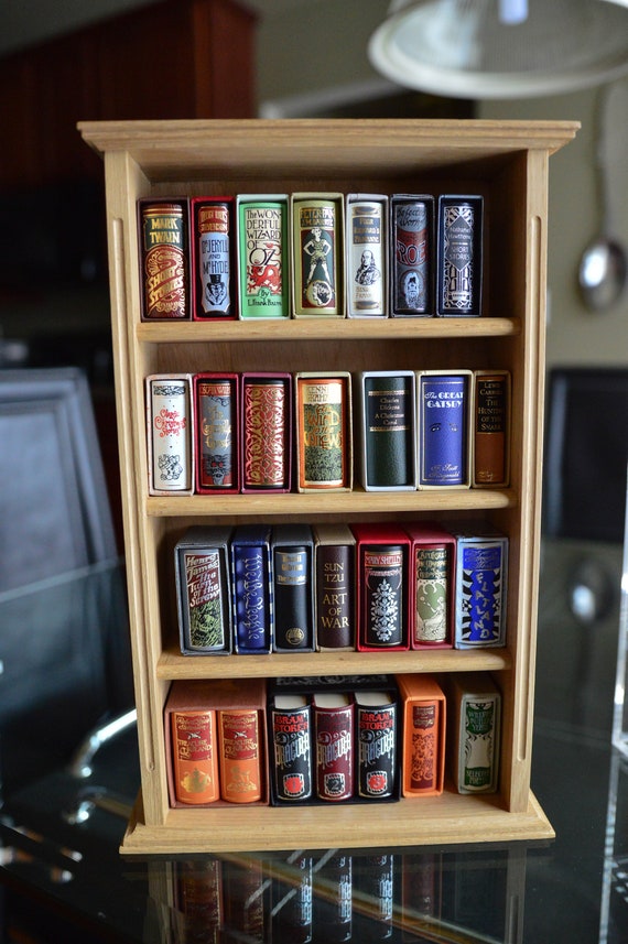 miniature bookshelf
