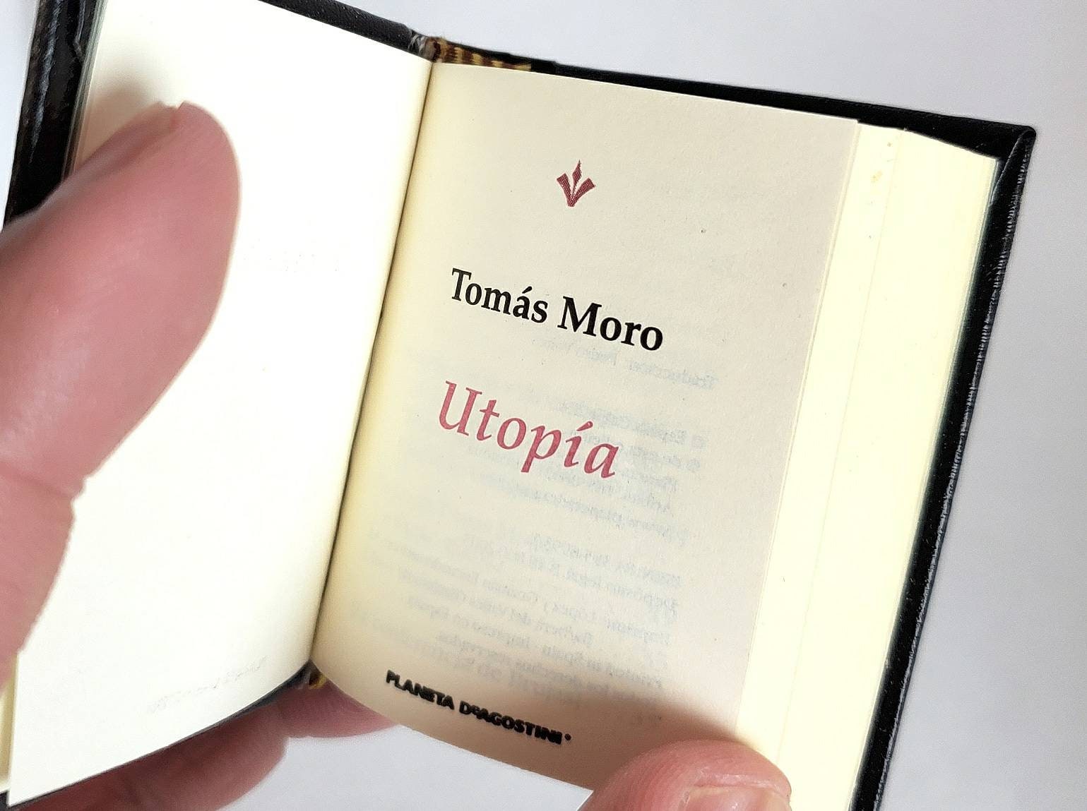 Utopía de Tomás Moro Thomas More Libro en miniatura de la | Etsy