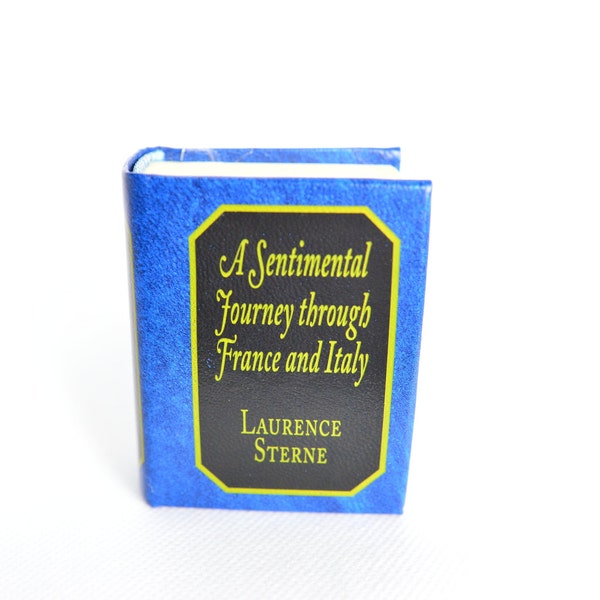 A Sentimental Journey Through France and Italy by Laurence Sterne Miniature Book English text