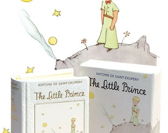 The Little Prince Miniature Book by Antoine De Saint- Exupéry Leatherbound 1:4 Scale