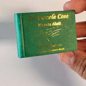 Miniature Picture Book “All the Small Things” Le Piccole Cose by Marzia Alati Italian language 1:4 Scale Hardcover