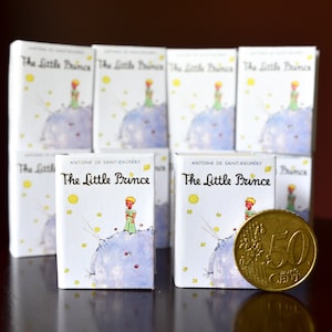 The Little Prince by Antoine de Saint-Exupéry Dollhouse Micro Miniature Book 1:6 Scale