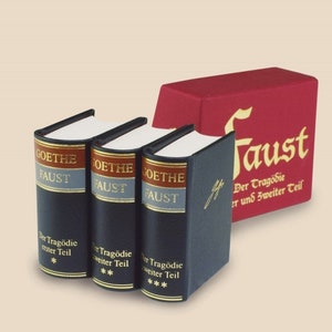 Faust by Goethe 3 volume set Miniature Book German text