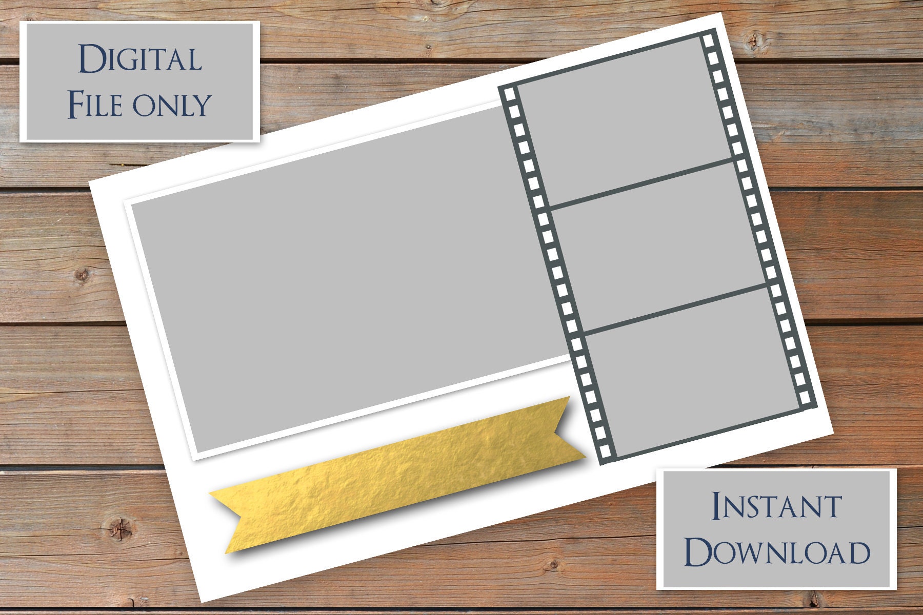 4x6 Film Strip Photo Booth Template Etsy