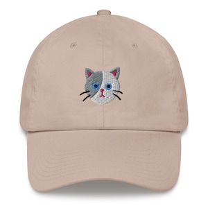 Cat Hat For Humans Gray and White Cat Design Perfect Gift for Cat Dads and Cat Moms alike image 8
