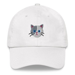 Cat Hat For Humans Gray and White Cat Design Perfect Gift for Cat Dads and Cat Moms alike image 7
