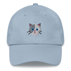 Cat Hat For Humans Gray and White Cat Design Perfect Gift for Cat Dads and Cat Moms alike image 6