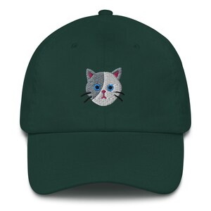 Cat Hat For Humans Gray and White Cat Design Perfect Gift for Cat Dads and Cat Moms alike image 2