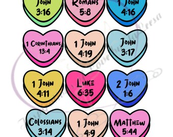 Scripture Conversation Hearts png/svg