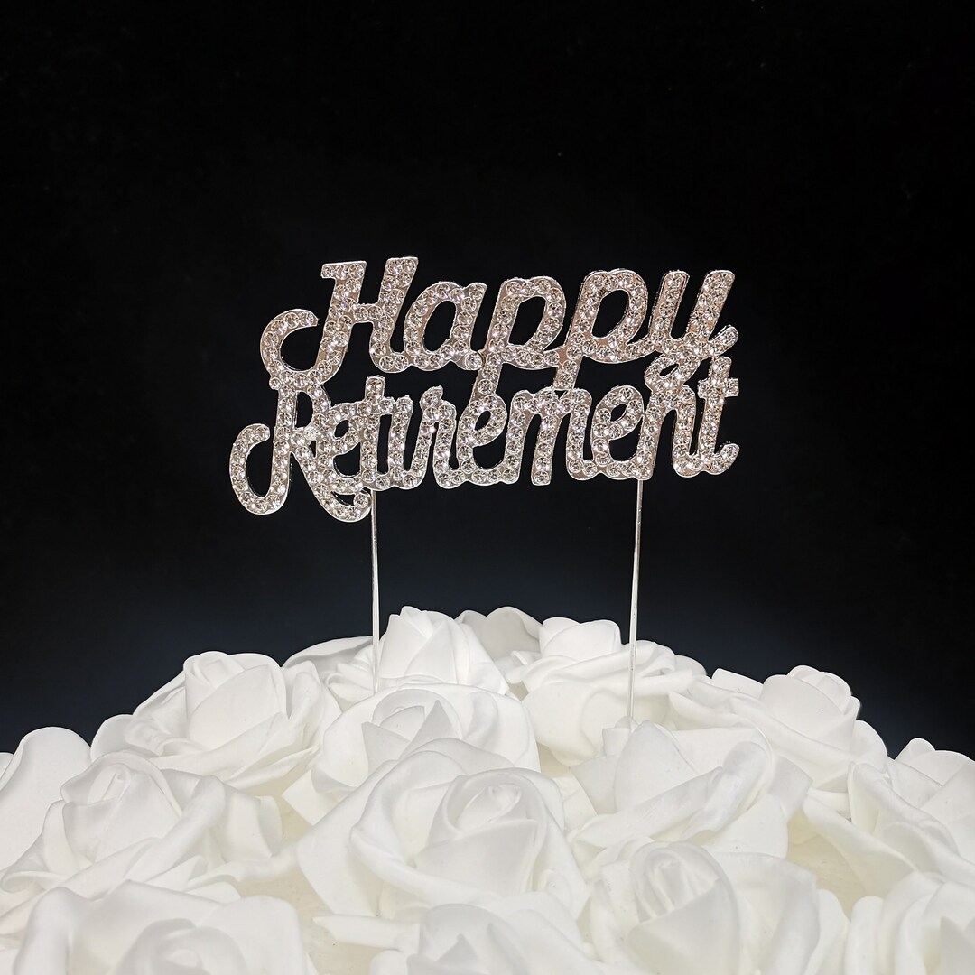 Happy Retirement Cake Toppers - Etsy